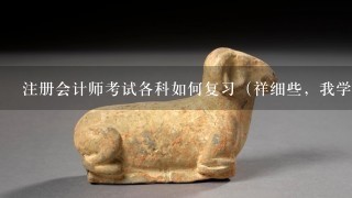 注册会计师考试各科如何复习（祥细些，我学的是法律专业）