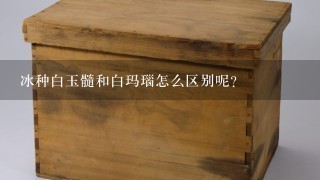 冰种白玉髓和白玛瑙怎么区别呢？