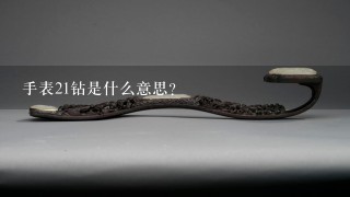 手表21钻是什么意思？