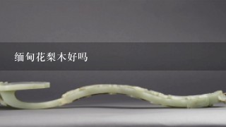 缅甸花梨木好吗