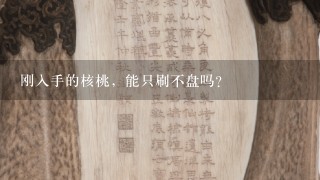 刚入手的核桃，能只刷不盘吗？