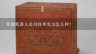 笨鹿机器人公司技术实力怎么样？