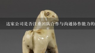 这家公司是否注重团队合作与沟通协作能力的发展？